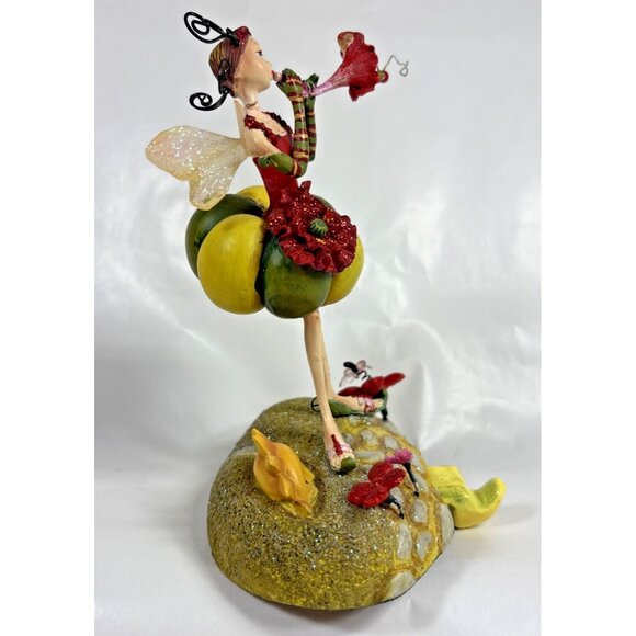 Tutti Frutti Strawberry Fairy Department 56 Stocking Mantel Hanger Christmas - Picture 2 of 12